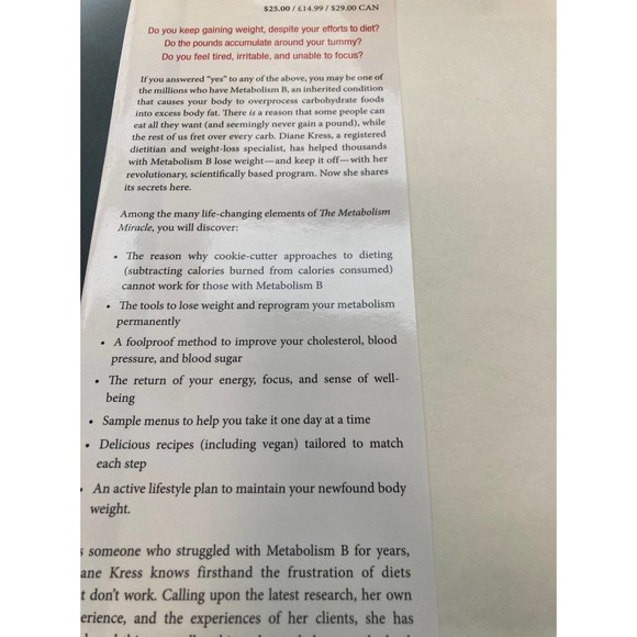 Book, The Metabolism Miracle - Picture 5 of 5